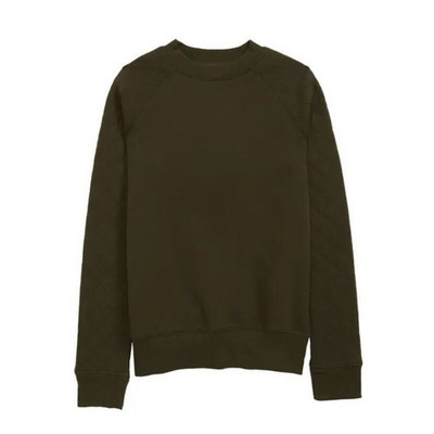 Treasure & Bond Youth Boy's Olive Sarma Quilted Sweatshirt Kids Size XL (14-16)