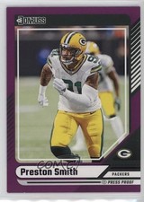 2024 Panini Donruss Purple Press Proof Preston Smith #138 1eh5