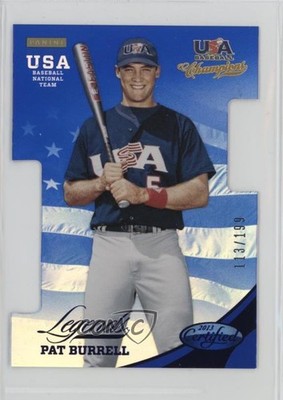 2013 Panini USA Baseball Champions Mirror Blue 113/199 Pat Burrell #34 07rd