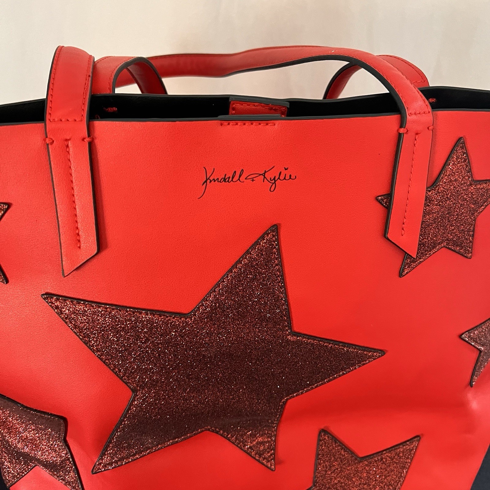 Kendall & Kylie RARE Red Star Purse Bag Tote image 4