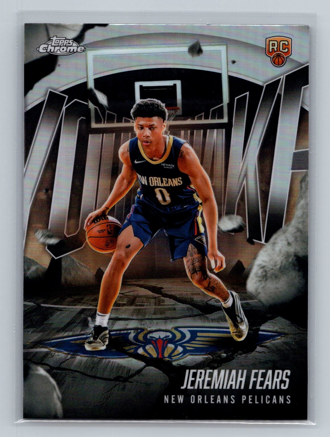 Jeremiah Fears 2025-26 Topps Chrome #YQ-7 Youthquake Refractor Pelicans