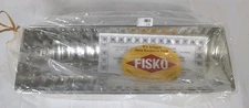 Fisko Germany Scandinavian Almond Cake Pan Ribbed Metal NWT 12" 19 Slices Recipe