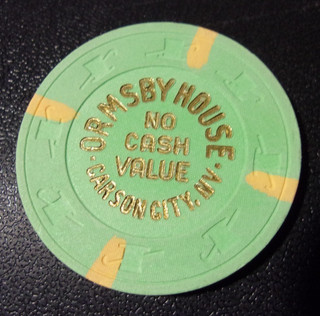 ORMSBY HOUSE CASINO NCV hotel casino gaming poker chip Carson City NV