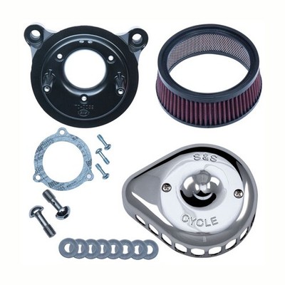 Luftfilter S&S Mod. Mini Teardrop Stealth Chrom Für Harley Davidson Softail