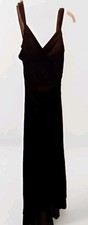 TRIXXI LONG EVENING DRESS GOWN  BLACK SIZE MEDIUM 