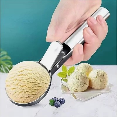 Multifunction Stainless Steel Ice Cream Scoop Fruit Melon Ball Spoon Tool