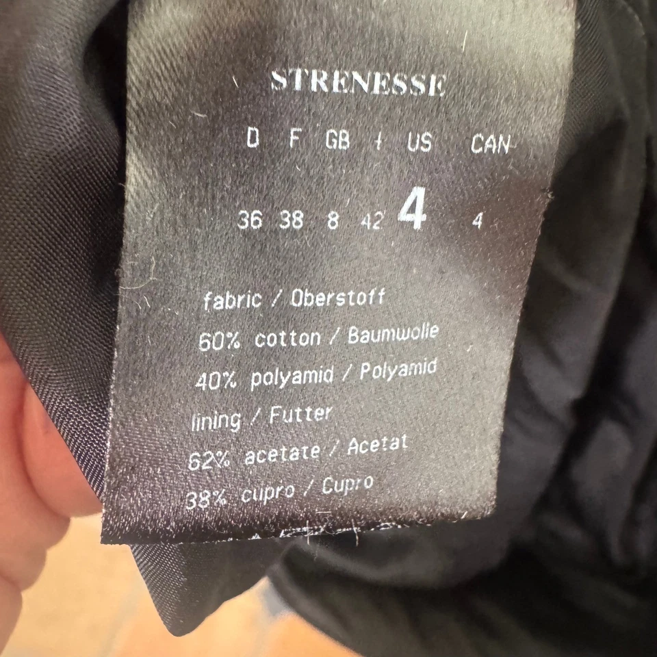 Strenesse Gabriele Strehle Sheath Dress Women's 4 Short Sleeve Scoop Neck Lined - Image 4 of 4