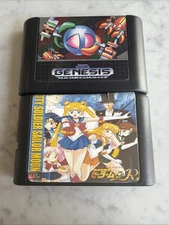Sega Genesis Salior Moon Japan Import New Label Works On Genesis And Ball Jacks