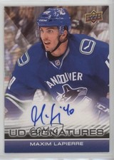 2011-12 Upper Deck UD Signatures Maxim Lapierre #UDS-ML Auto 4f5