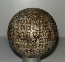Vintage Antique Mesh Golf Ball Silken 1.68