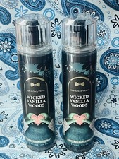 2pc Bath and Body Works Wicked Vanilla Woods Fine Fragrance Mist