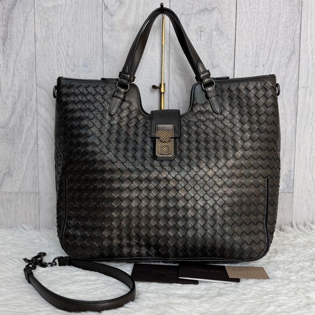 BOTTEGA VENETA Intrecciato Hand Bag Tote Bag Shoulder Bag Leather Brown M1237 thumbnail 10
