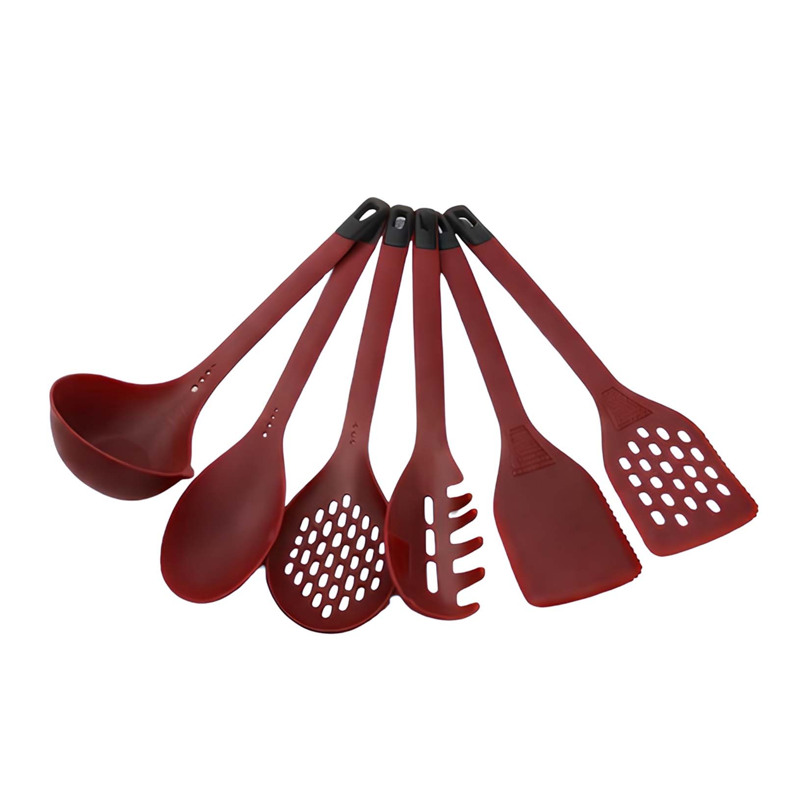Ustensiles de cuisine silicone bordeaux pour cuisiner au quotidien sans rayer vos poêles