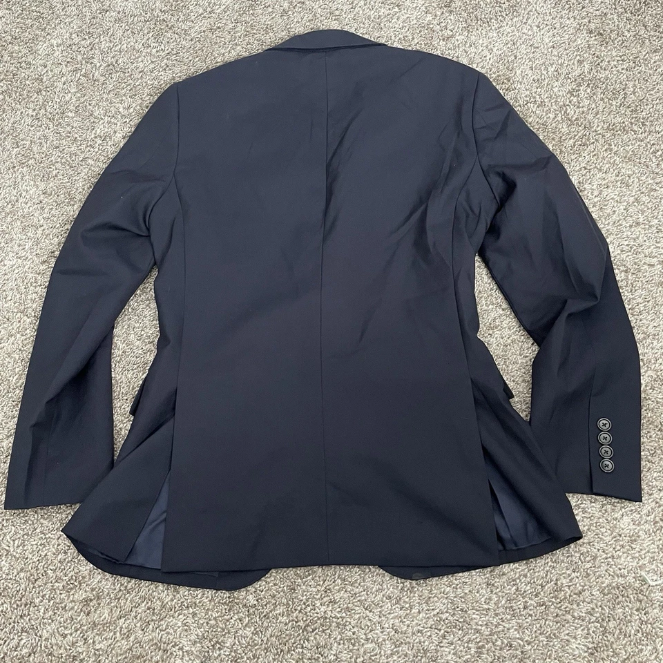 J Crew Loro Piana Ludlow Blazer Mens 34S Navy Blue Superfine Wool Slim Fit EUC - Image 4 of 4