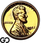 1952 Lincoln Cent Wheat Red Penny PROOF, Superb Gem PR++