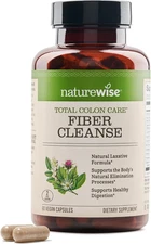 Total Colon Care Fiber Cleanse - Natural Laxative Blend - Herbal Laxatives, Preb