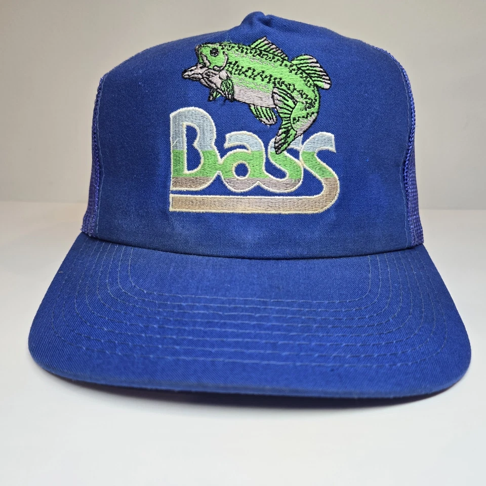 Gorra de bajo vintage con espalda a presión para hombre azul camionero malla Ya-Hopi MMB bordada Foto 2 de 4