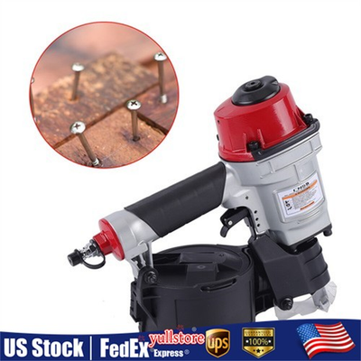 #ad CN55 Pneumatic Coil Siding Nailer Industrial Portable Nail Gun 75psi 100psi $146.20