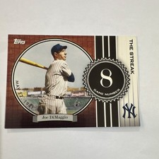 Topps 2007 The Streak Joe DiMaggio Insert #JD8 Yankees MLB Baseball