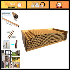 Mason Bee House Tubes - 6" Paper Tubes for Pollinators 200 Count - Eco-Friendl