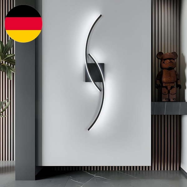 Comely Led Wandlampe Innen, Moderne 80Cm 27W Schwarz Led Wandleuchte Wandleuchte-image