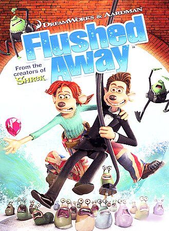 Flushed Away (DVD, 2007, FS) Sam Fell/David Bowers (DIR) EN/FR/SP disque uniquement - Photo 1/1