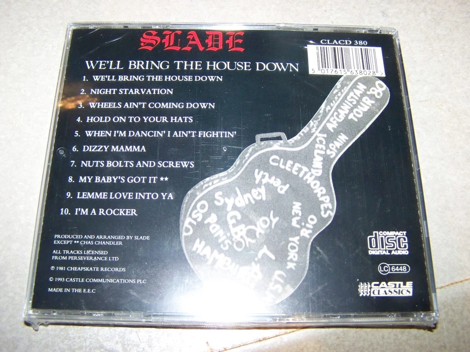 SLADE "WE'LL BRING DOWN THE HOUSE" U.K. IMPORT CD ON CASTLE CLASSICS LABE BRAND Foto 2 de 2