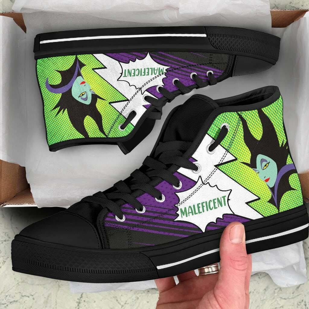 Maleficent Disney High Top Sneakers