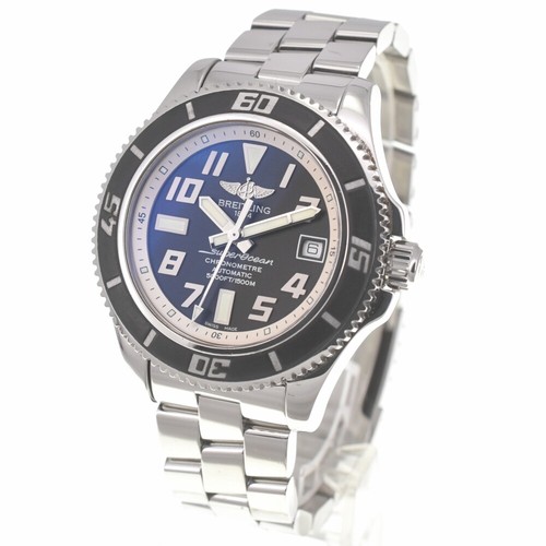 con carta orologio uomo automatico BREITLING Super Ocean 42 A17364 data J#139819 - Foto 2 di 10