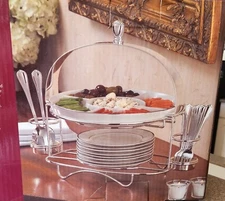 Alton 20 piece Stainless Steel Chip & Dip/Crudites Ensemble Kit