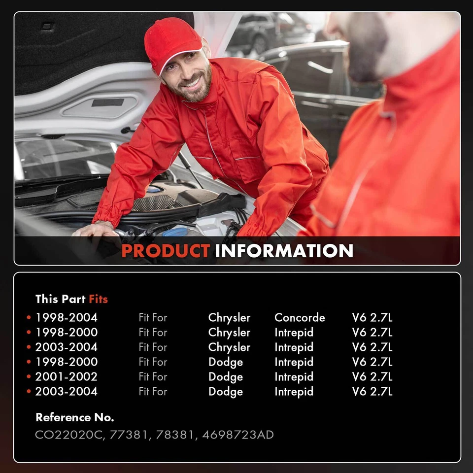 Compresor de aire acondicionado con embrague para Dodge Intrepid Chrysler Concorde 1998-2004 2,7 L Foto 2 de 4