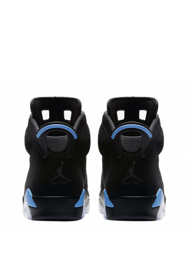 Jordan 6 Retro UNC Black Basketball Shoes 384664-006 Men\'s Sz‎ 10 EU 44 Air Jordan 6 Retro UNC Size 10 384664-006 Black University  main image 3