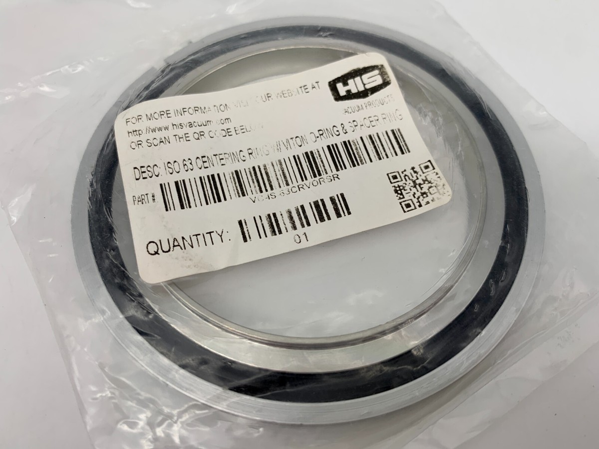 HIS ISO63 Centering Ring with Viton O-Ring Stainless Steel VC-IS