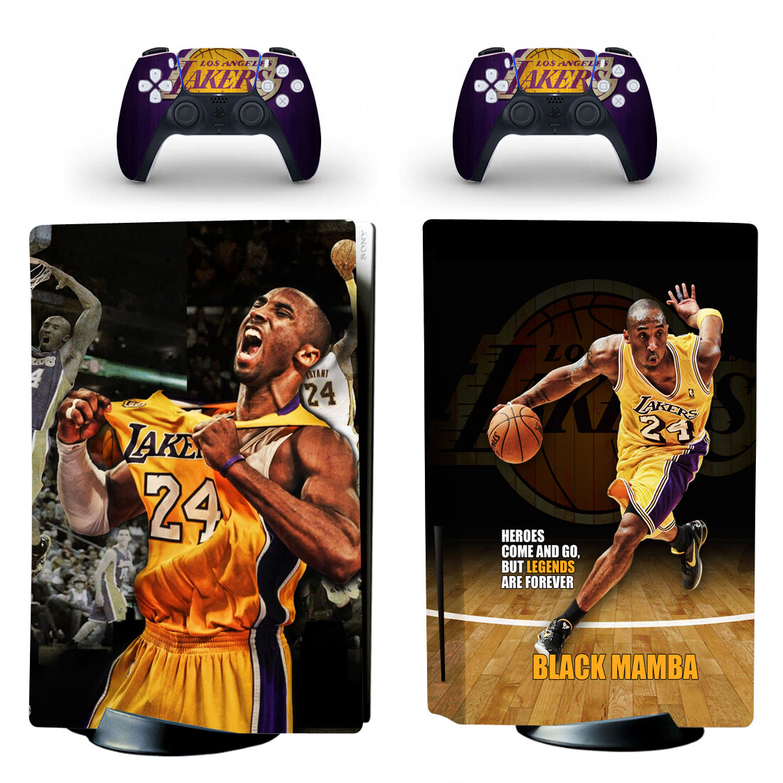 PS5 Standard Disc Console Skins Sticker Decal Lakers Kobe Bryant KB 24 Legend