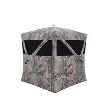2 Person Hub Hunting Blind w/ Carry Bag Camo Light Portable 2 Rear Peak Window