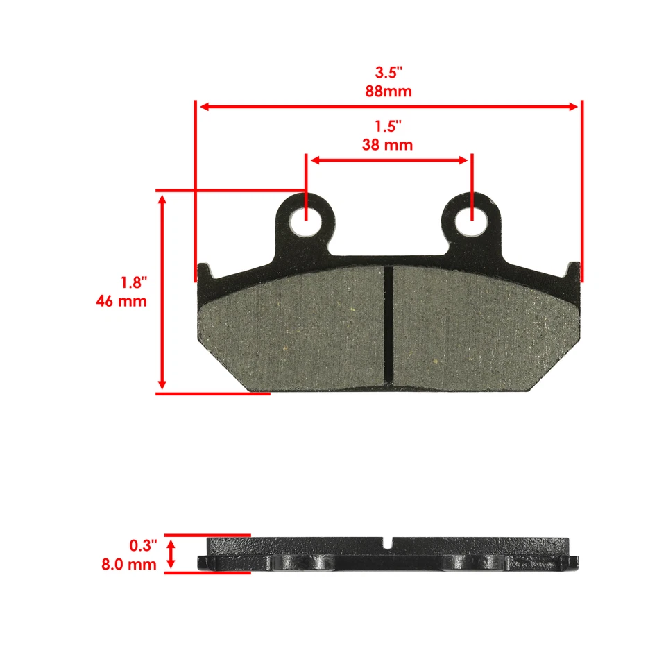 Pastillas de freno delanteras y traseras para Honda CBR1000F CBR 1000F Hurricane 1987-1988 Foto 2 de 4