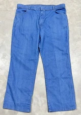 Vintage Wrangler Regular Fit Boot Cut Blue Jeans Denim 85498LB Mens 42x30