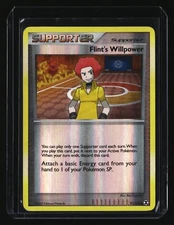 Pokemon FLINT'S WILLPOWER 91/111 Reverse Holo (2009 Rising Rivals) LP/Light Play