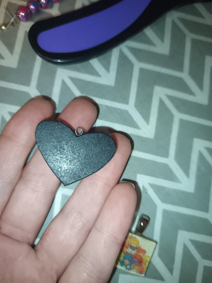 Rainbow Brite 80s Pendant Necklace Cartoon Girl Power Jewelry Lot Glass Cab  Foto 3 de 4