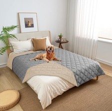 SUNNYTEX Waterproof  Reversible Dog Bed Cover Pet Blanket 30  x 70  