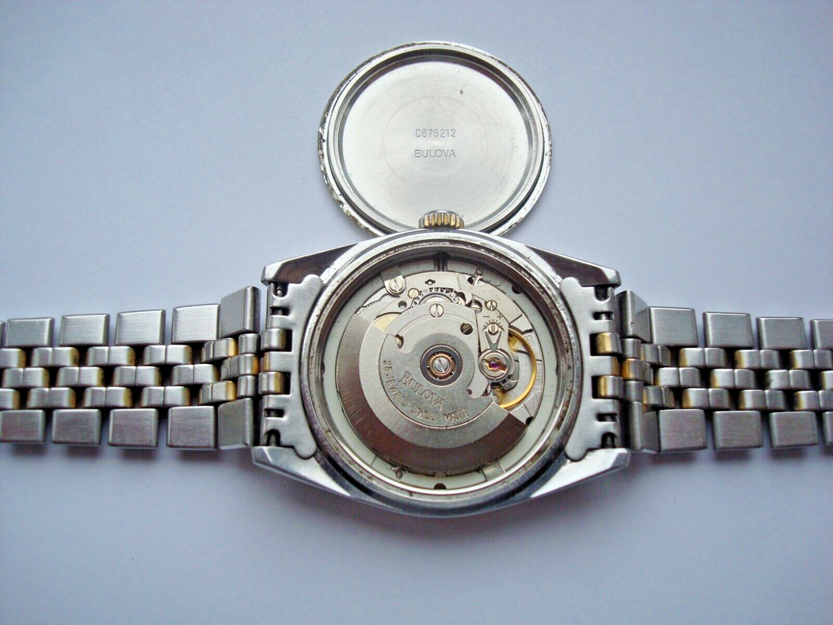 Bulova President Style ETA 2834 Mens Automatic Watch Day Bulova President Style ETA 2834 Mens Automatic Watch Day