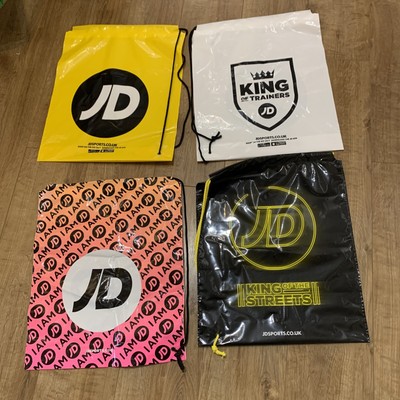 jd drawstring bag pink