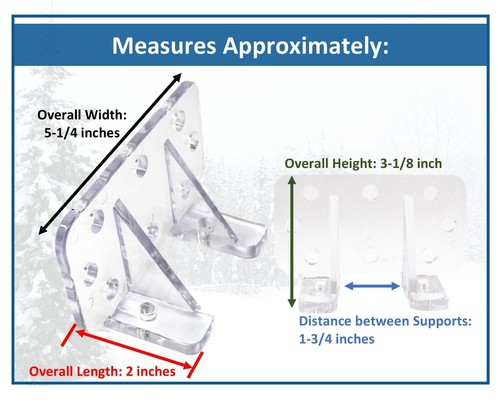 (1) Clear Screw Fasten Keystone Snow & Ice Roof Guards for Sliding Snow Buildup - Picture 6 of 10