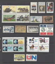 U.S. 1970 Commemorative Year Set 24 MNH Stamps
