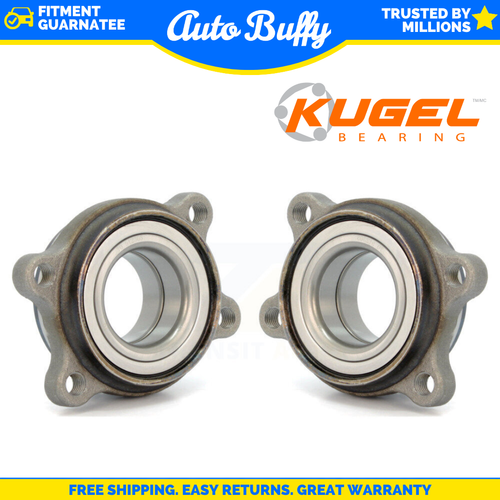 TRQ Front Wheel Bearing & Hub Assembly Pair For Audi A4, A6, RS4, S4 (2002-2008) – Left & Right, Pre-Pressed, Lifetime Warranty