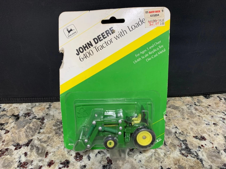 Genuine John Deere Diecast Toys - Biplane - Hot wheels - 6400 Tractor Lot Of 3 - Image 3 of 4