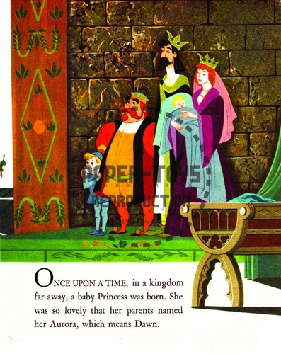 SLEEPING BEAUTY PAPER DOLL ACTIVITY BOOK - ONLY STORY PAGES BOOKLET - REPRINT - Picture 5 of 16