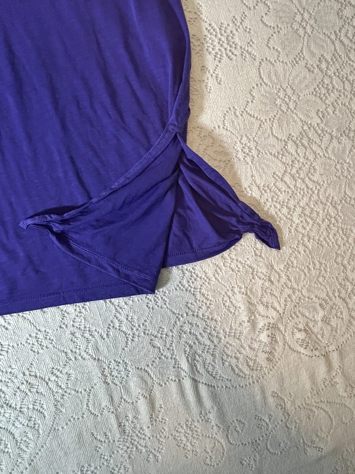 Nike Dri Fit Women Purple athletic Tank Top sport Cami T Shirt Size L - Image 3 of 4