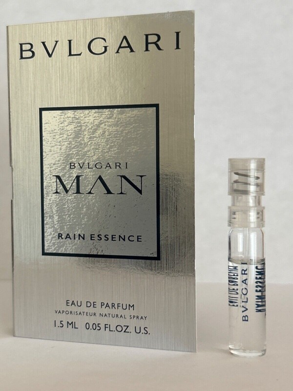 Sample Vial BVLGARI MAN RAIN ESSENCE for Men 0.05oz 1.5ml Eau de Parfum Spray