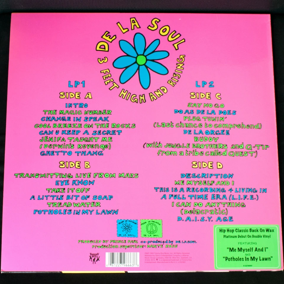 Hip Hop - De La Soul – 3 Feet High And Rising (2 LPs+Single) RE 2013 Mint, open - Bild 2 von 4